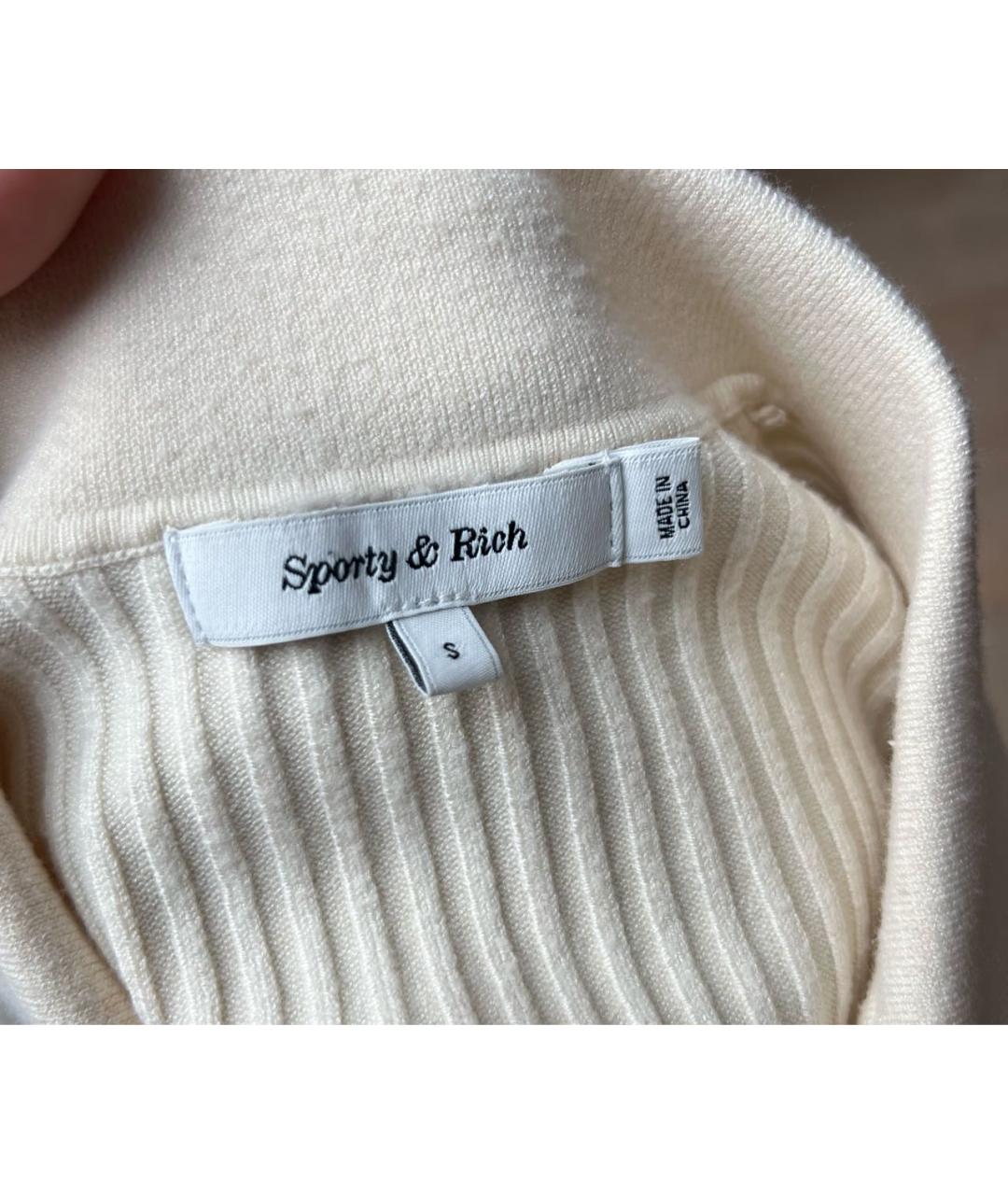 SPORTY AND RICH Бежевая хлопковая блузы, фото 6