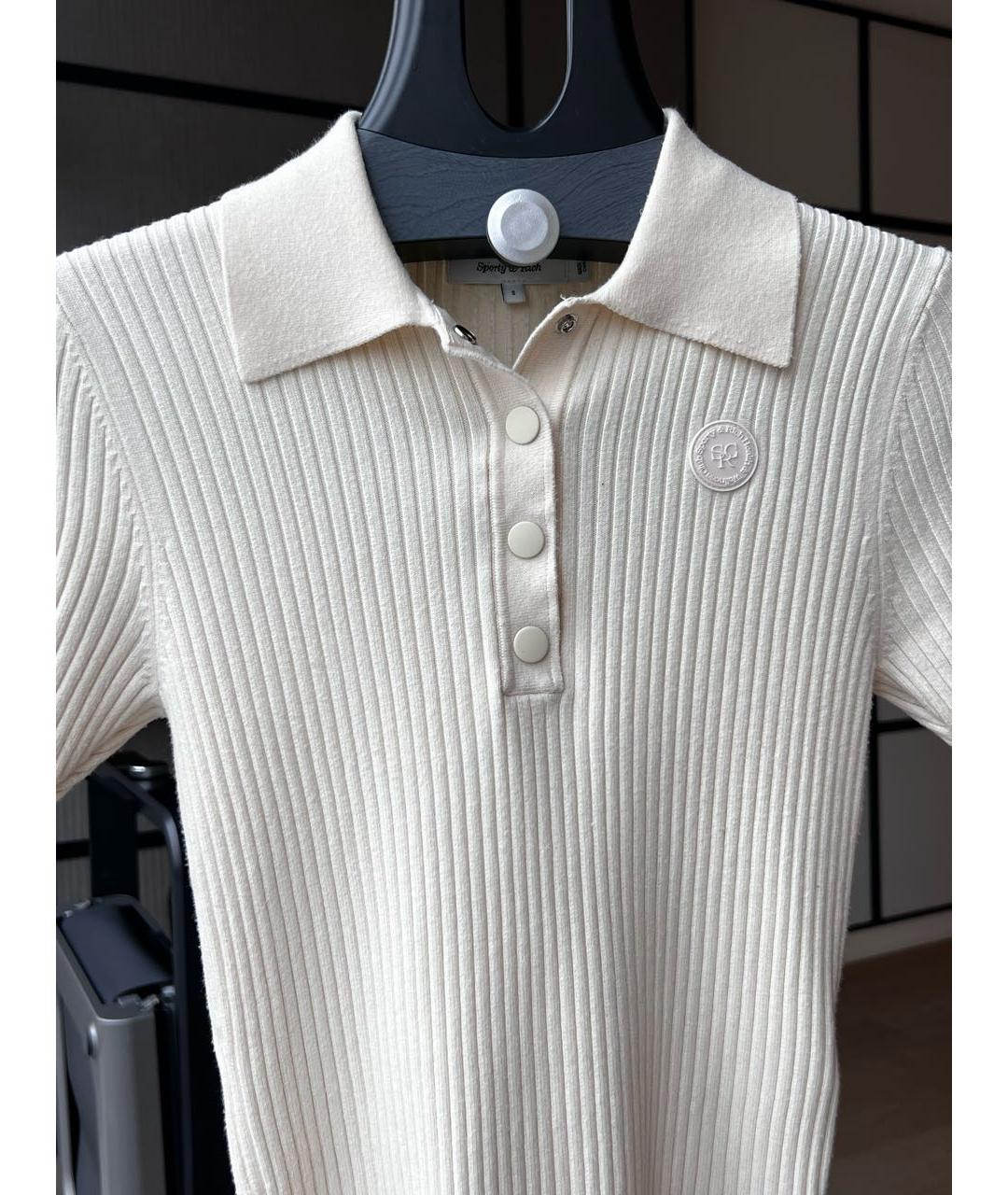 SPORTY AND RICH Бежевая хлопковая блузы, фото 3