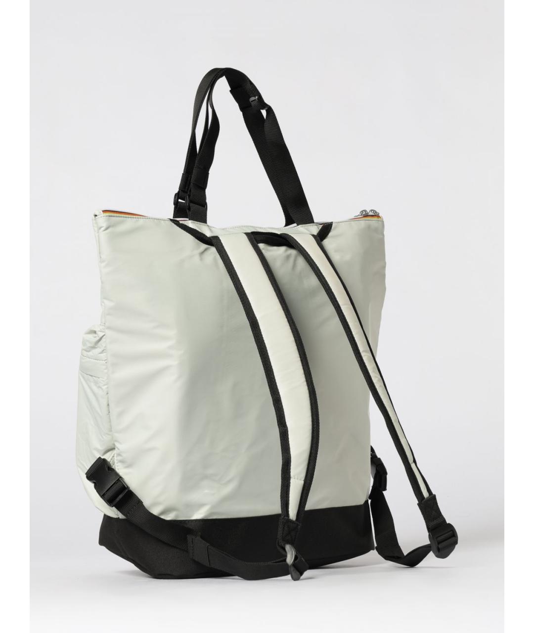 K-WAY Бежевая синтетическая сумка тоут, фото 2