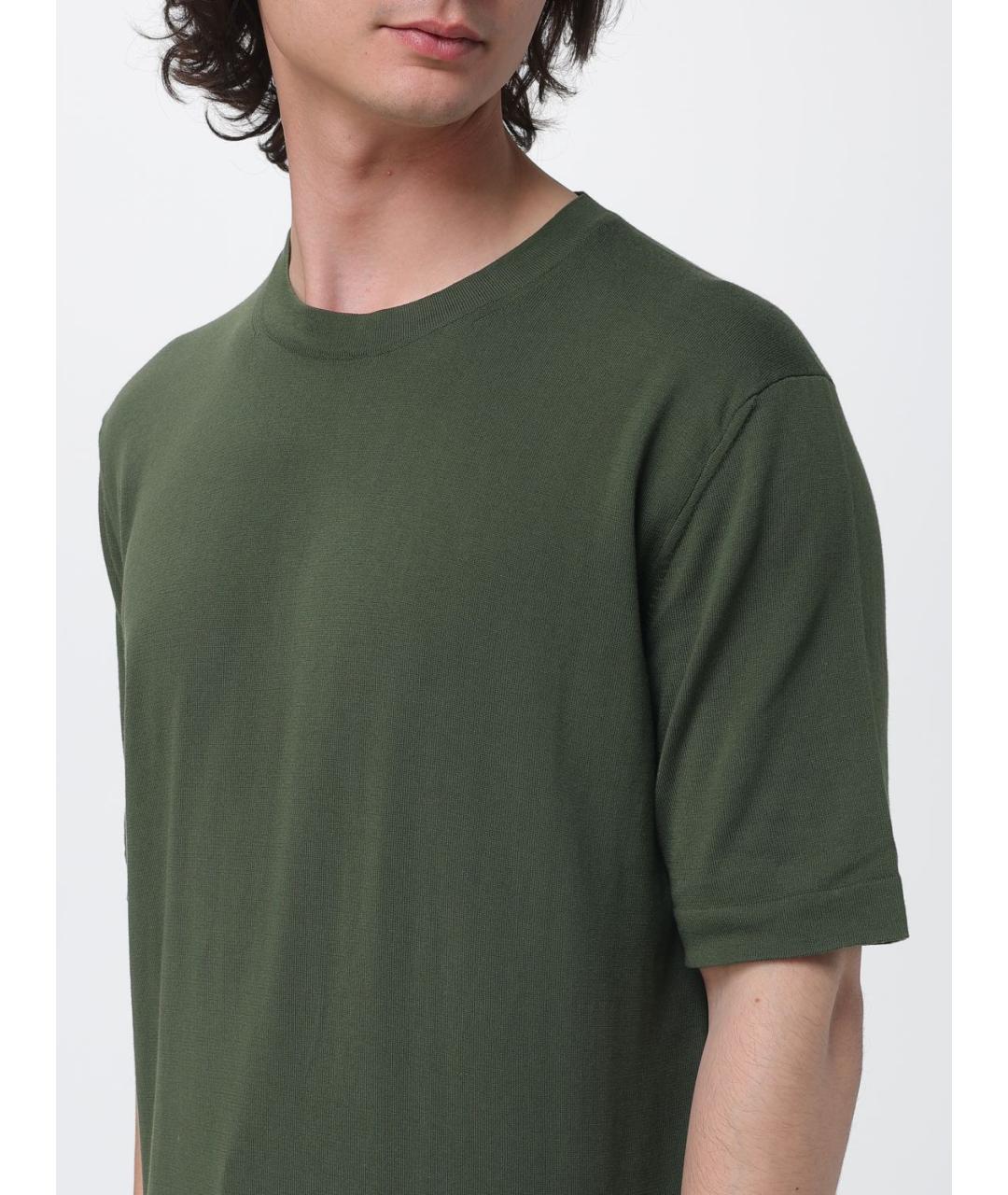 K-WAY Зеленая хлопковая футболка, фото 3