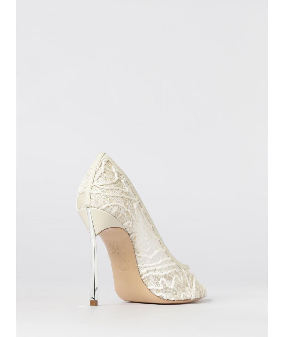 CASADEI Белые текстильные туфли, фото 3