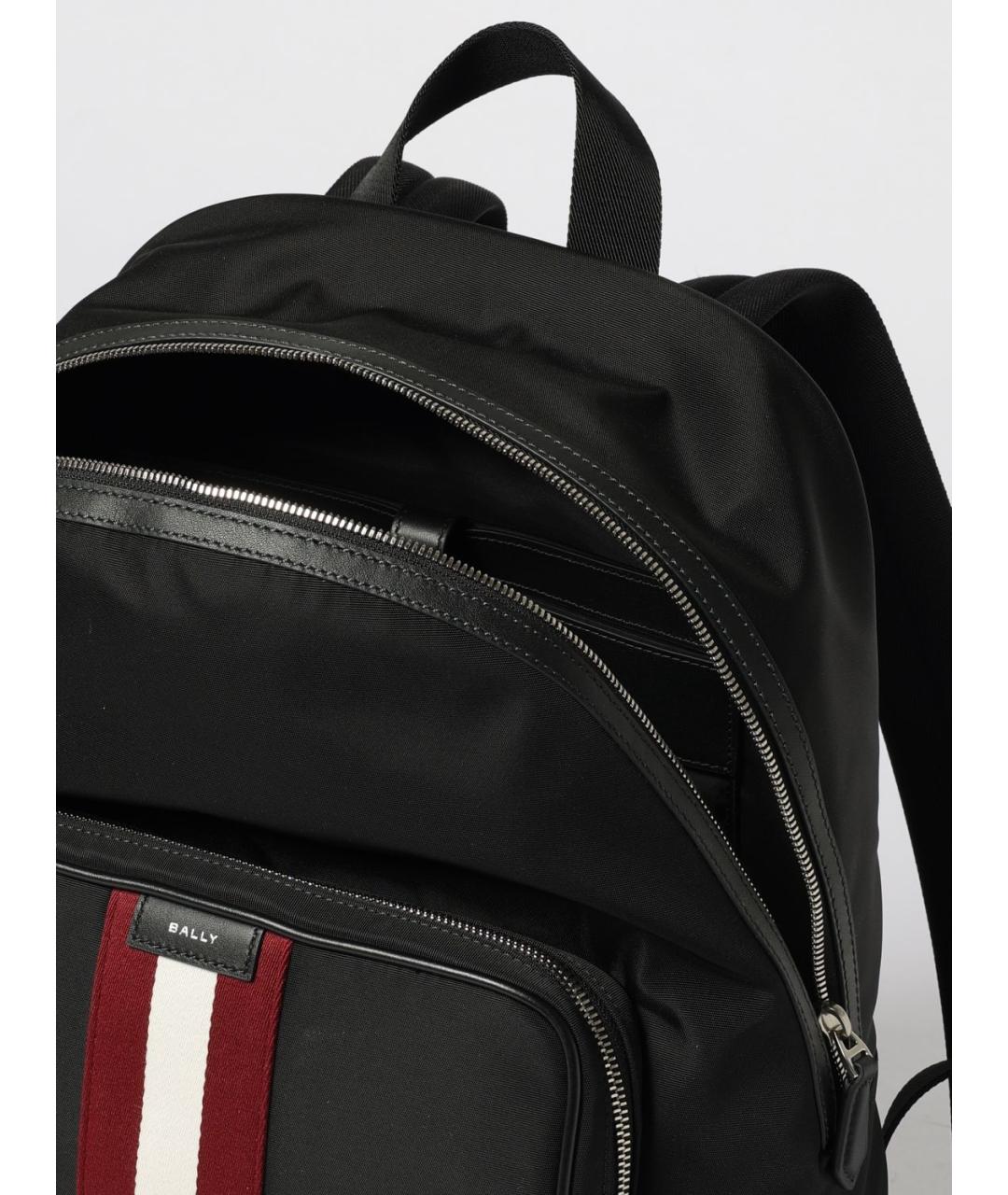 BALLY Черный синтетический рюкзак, фото 4