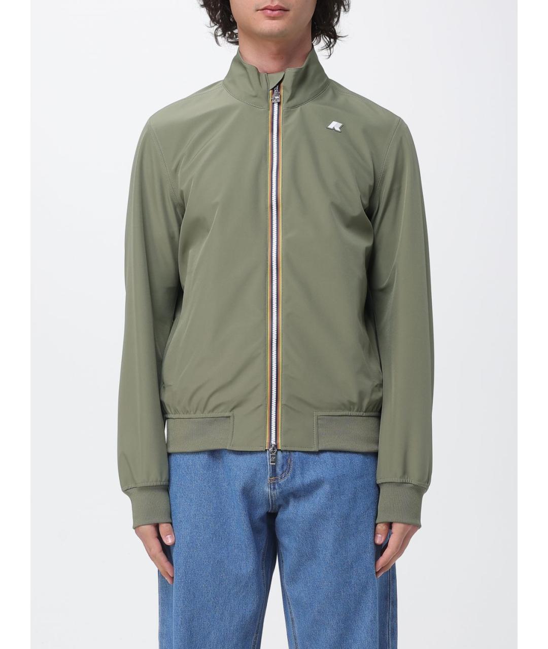 K-WAY Зеленая полиэстеровая куртка, фото 5