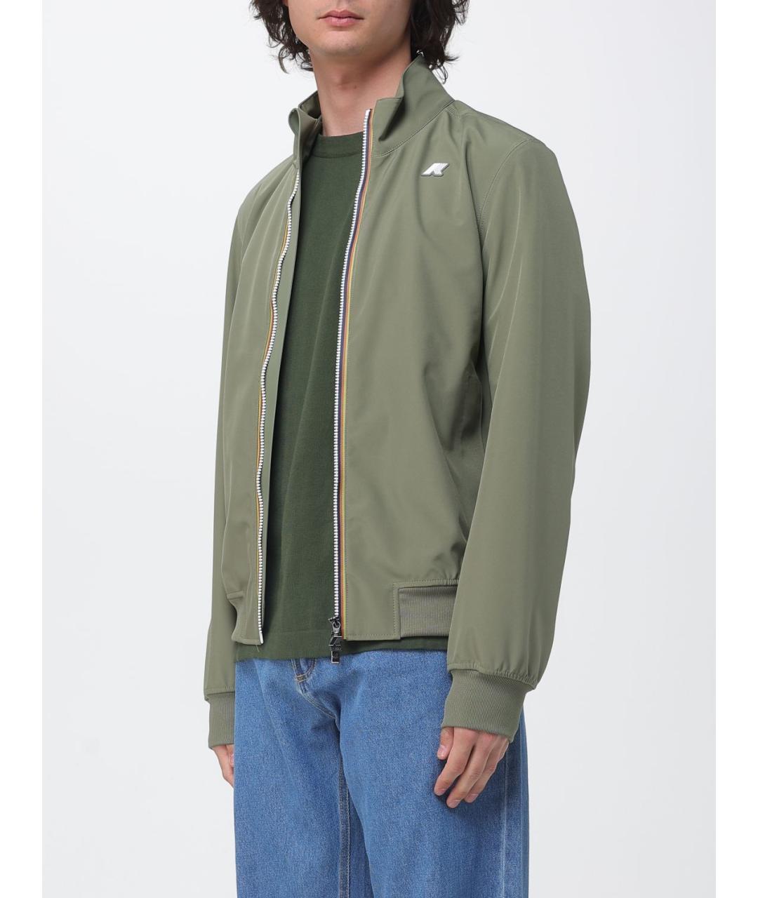 K-WAY Зеленая полиэстеровая куртка, фото 3