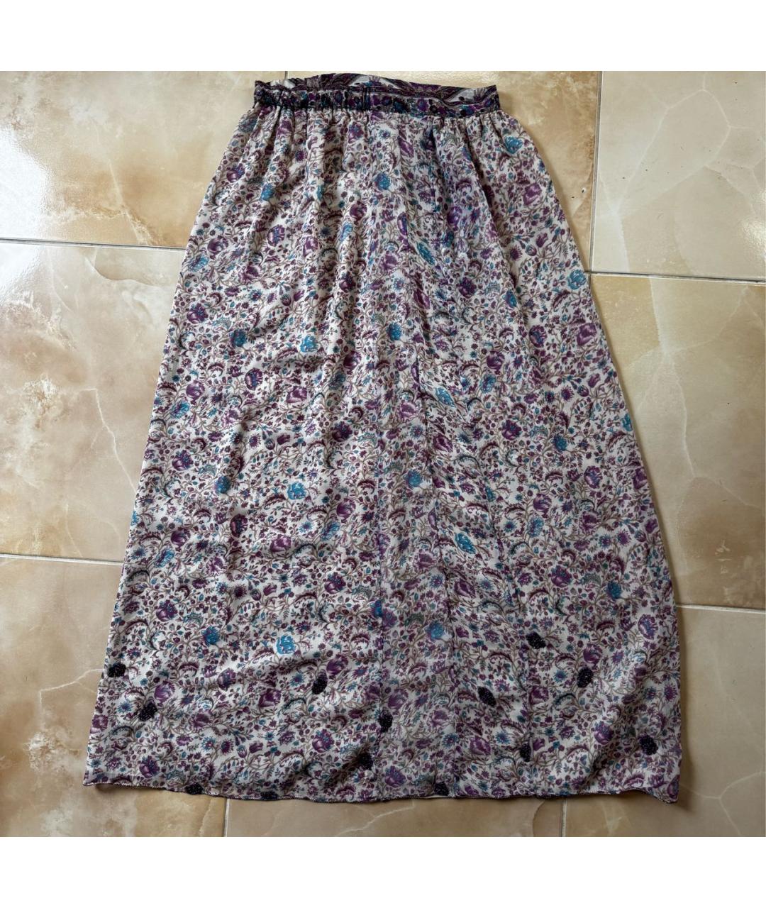 ZADIG & VOLTAIRE Мульти полиэстеровая юбка макси, фото 7
