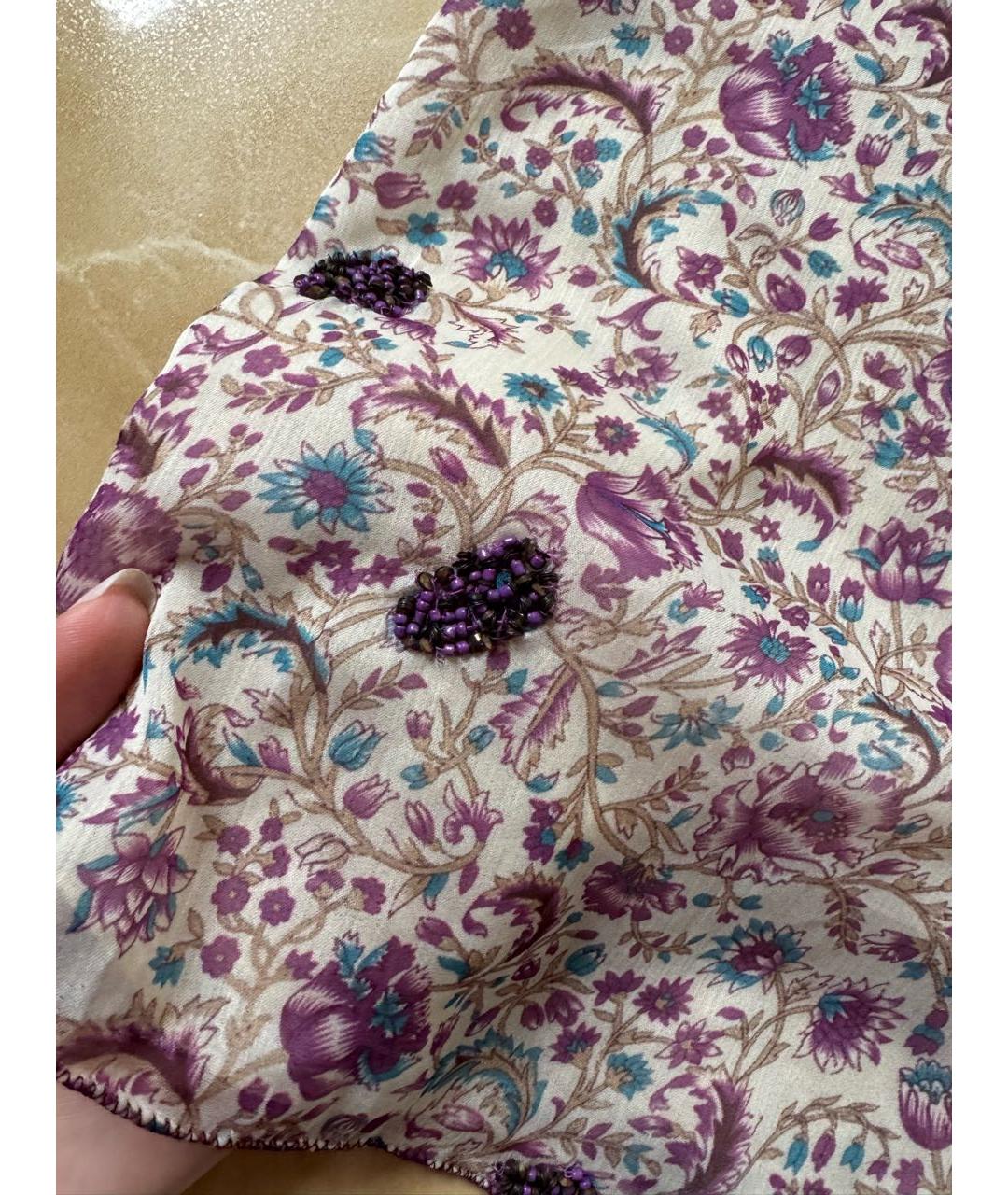 ZADIG & VOLTAIRE Мульти полиэстеровая юбка макси, фото 4