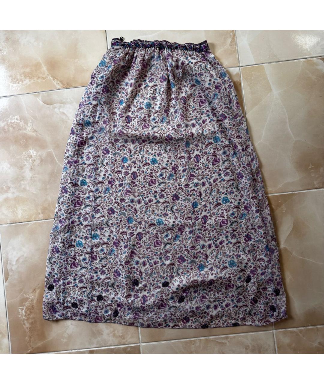 ZADIG & VOLTAIRE Мульти полиэстеровая юбка макси, фото 2