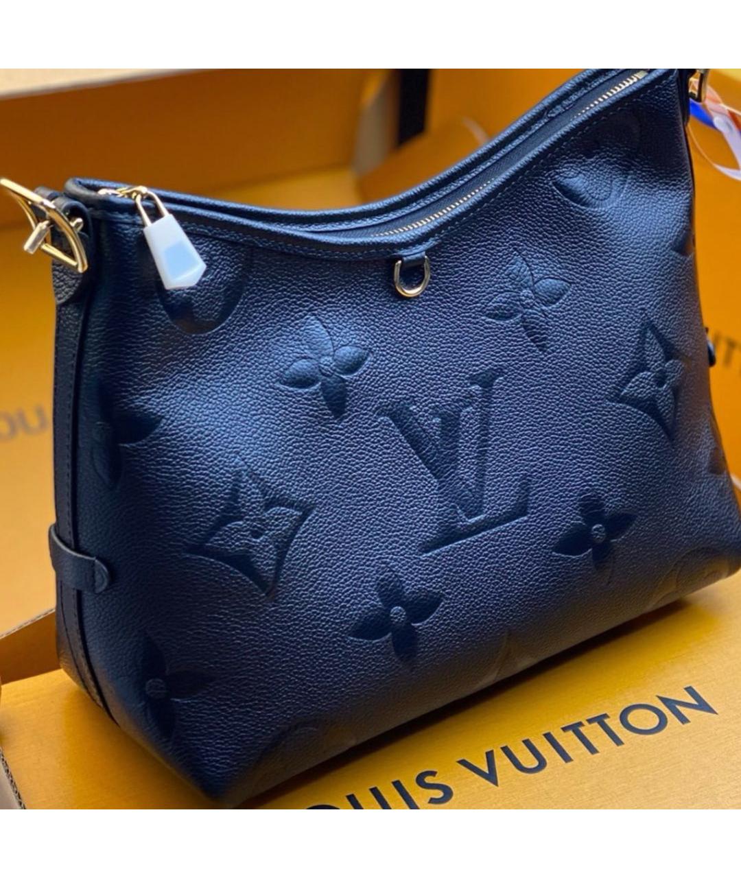 LOUIS VUITTON Черная кожаная сумка тоут, фото 2