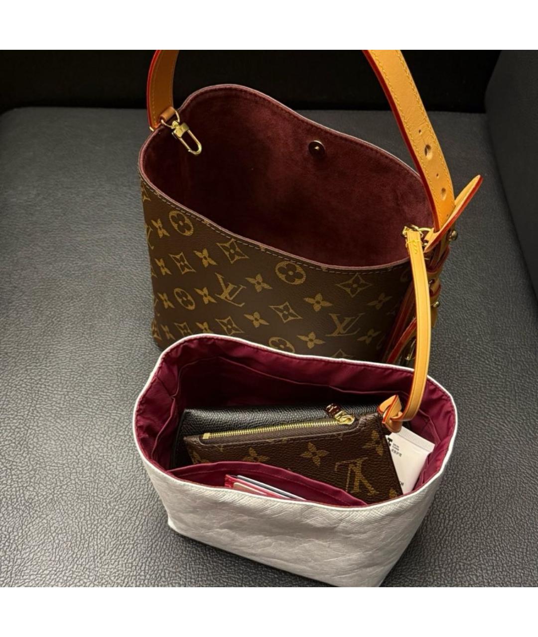 LOUIS VUITTON Коричневая сумка тоут, фото 3