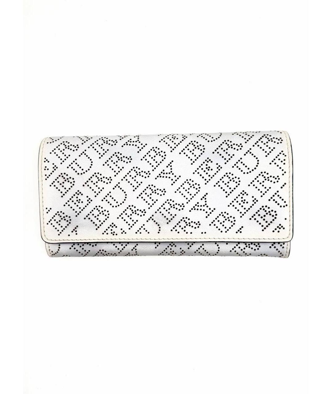 BURBERRY Белый кожаный кошелек, фото 1
