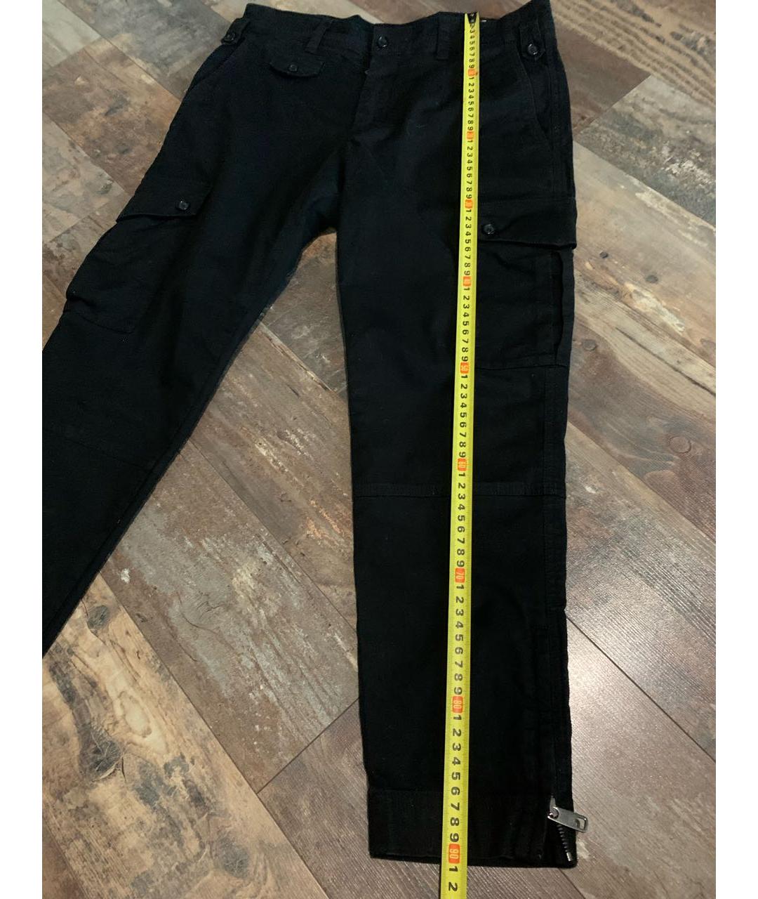 DOLCE&GABBANA Черные хлопковые повседневные брюки, фото 7