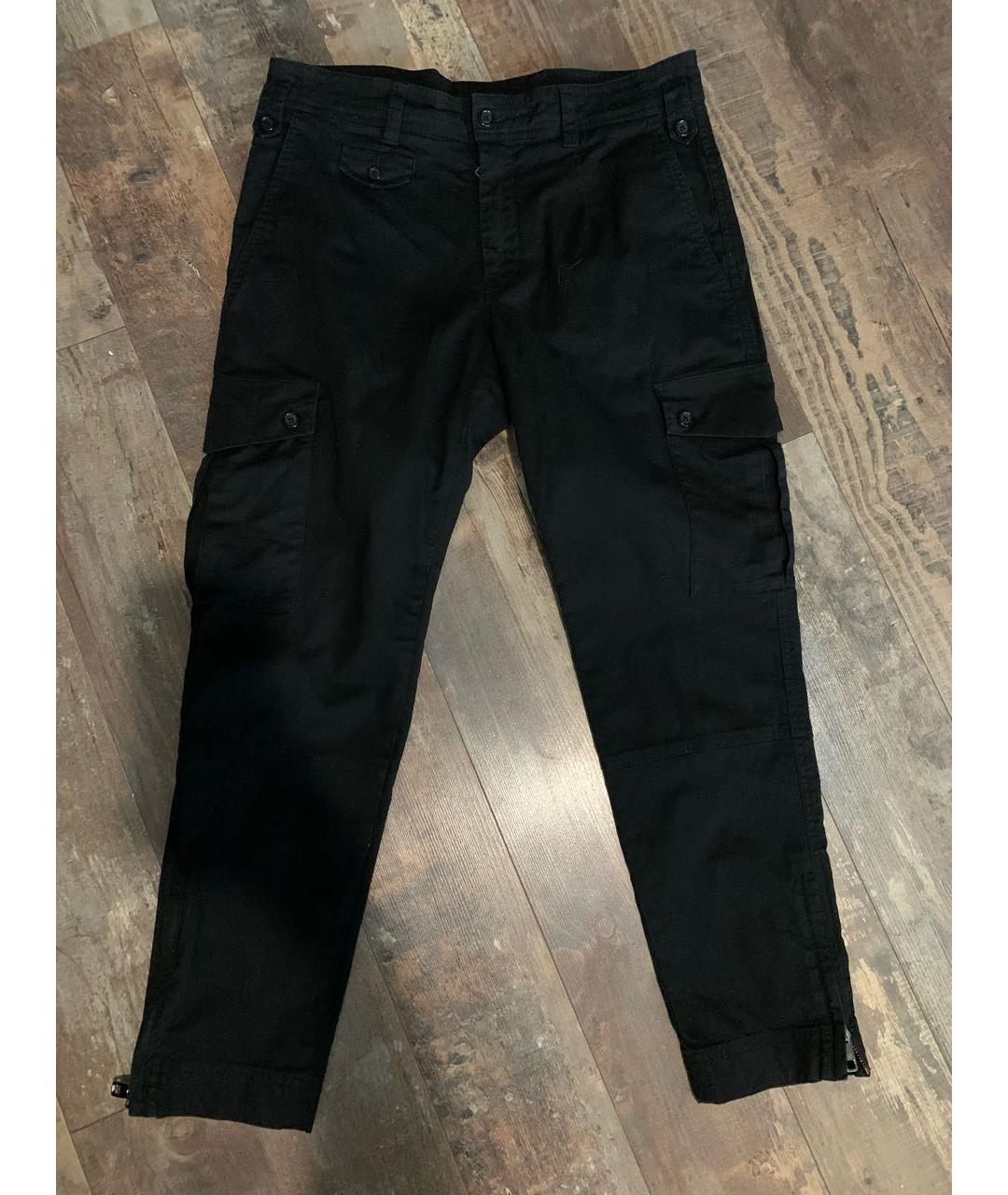 DOLCE&GABBANA Черные хлопковые повседневные брюки, фото 9