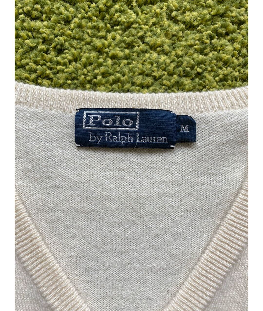 POLO RALPH LAUREN Бежевый кашемировый джемпер / свитер, фото 3