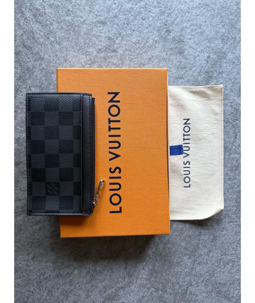 LOUIS VUITTON Черный кардхолдер, фото 2