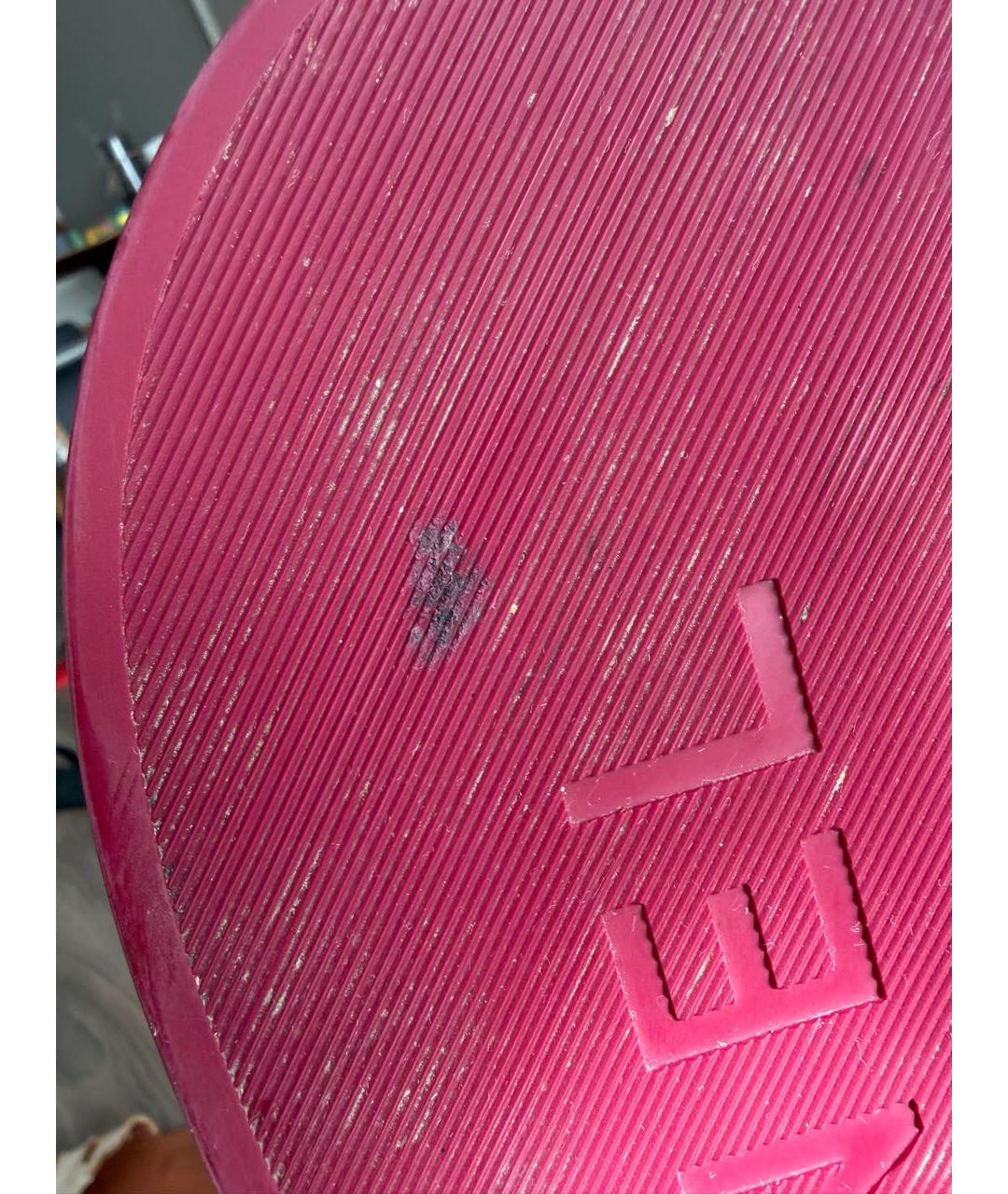 CHANEL Фуксия текстильные шлепанцы, фото 8