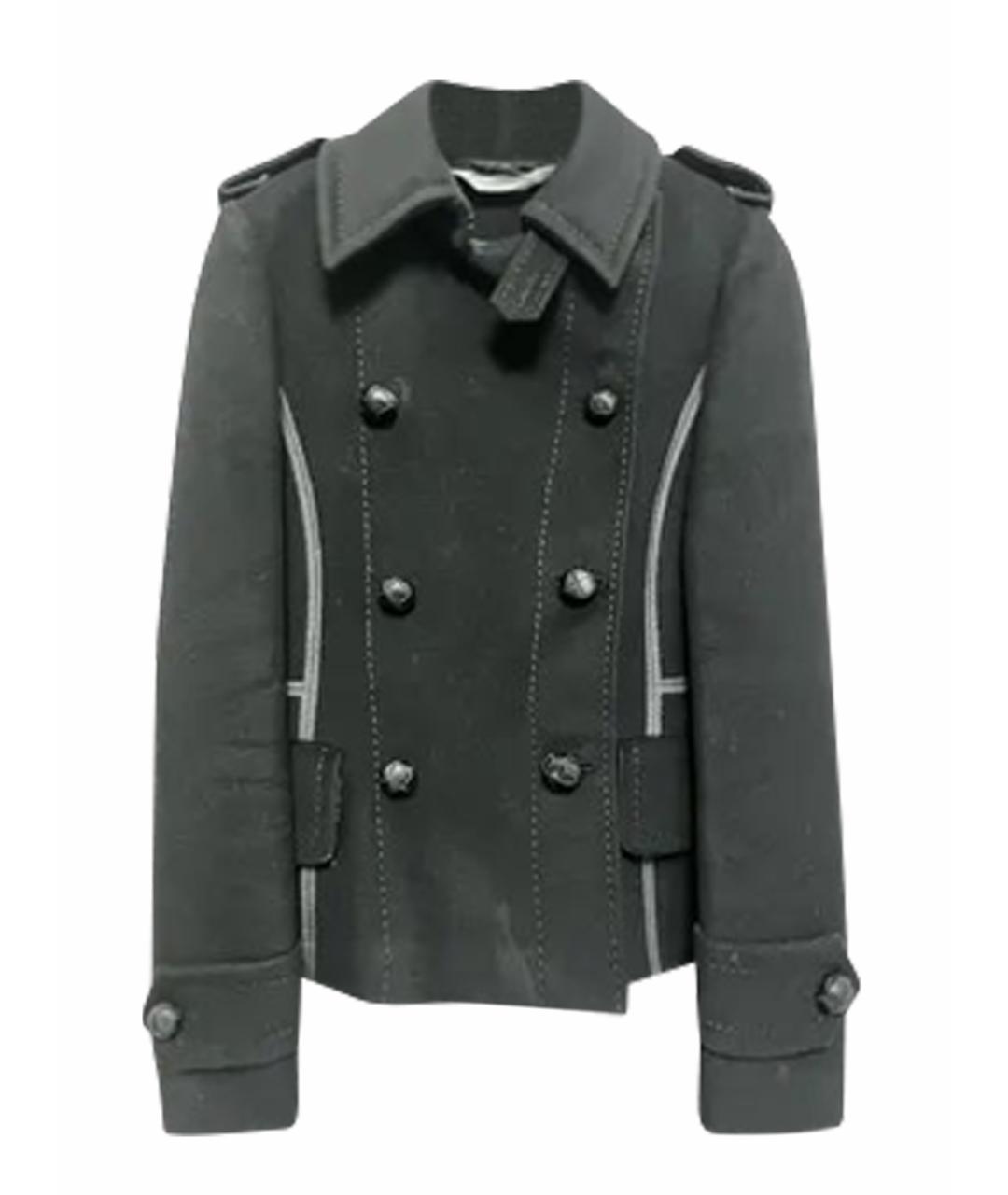 SPORTMAX Черное шерстяное пальто, фото 1