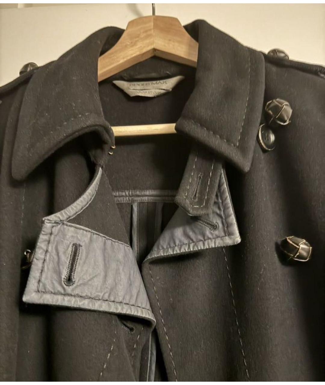 SPORTMAX Черное шерстяное пальто, фото 4