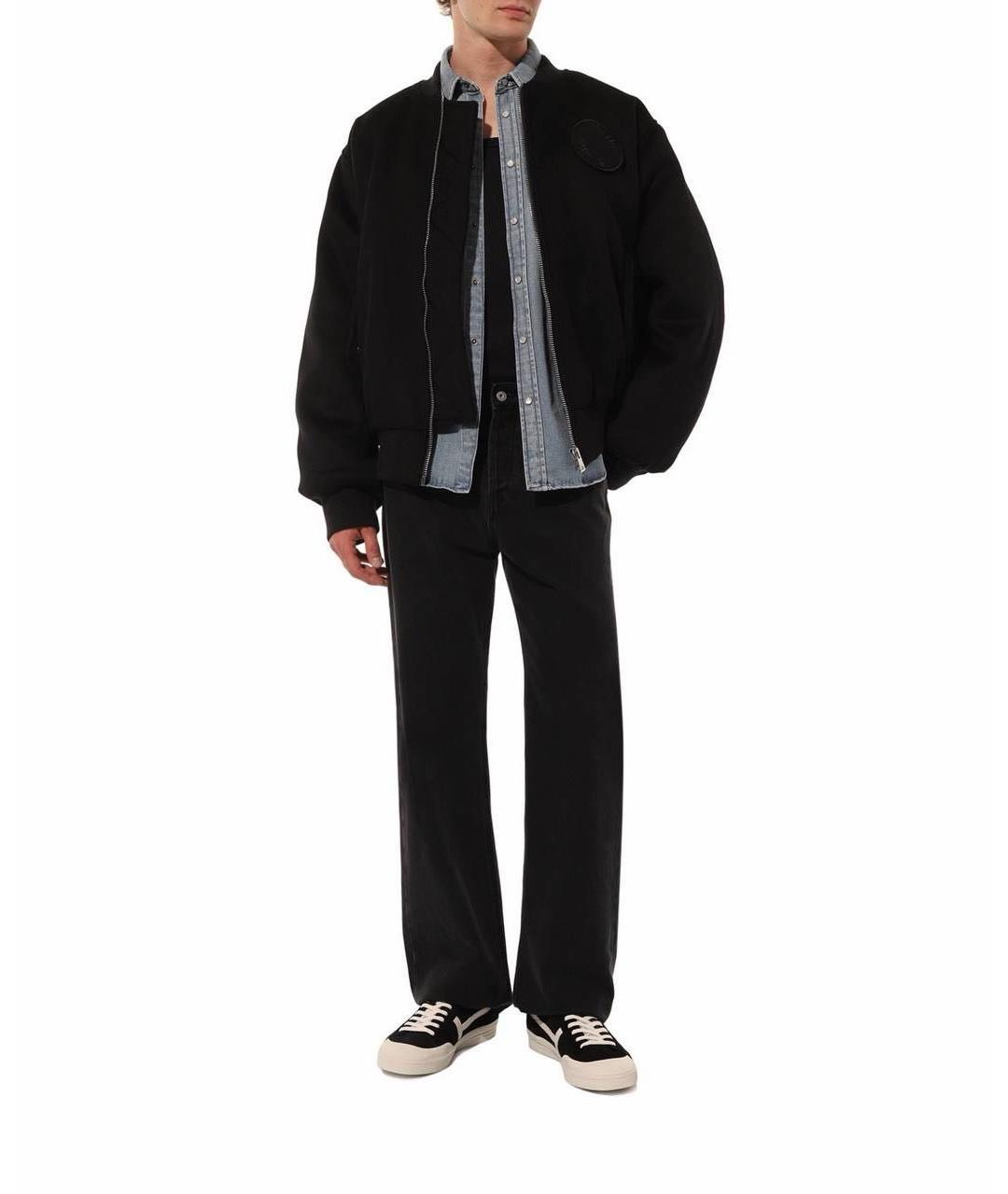 TOM FORD Черные замшевые низкие кроссовки / кеды, фото 6