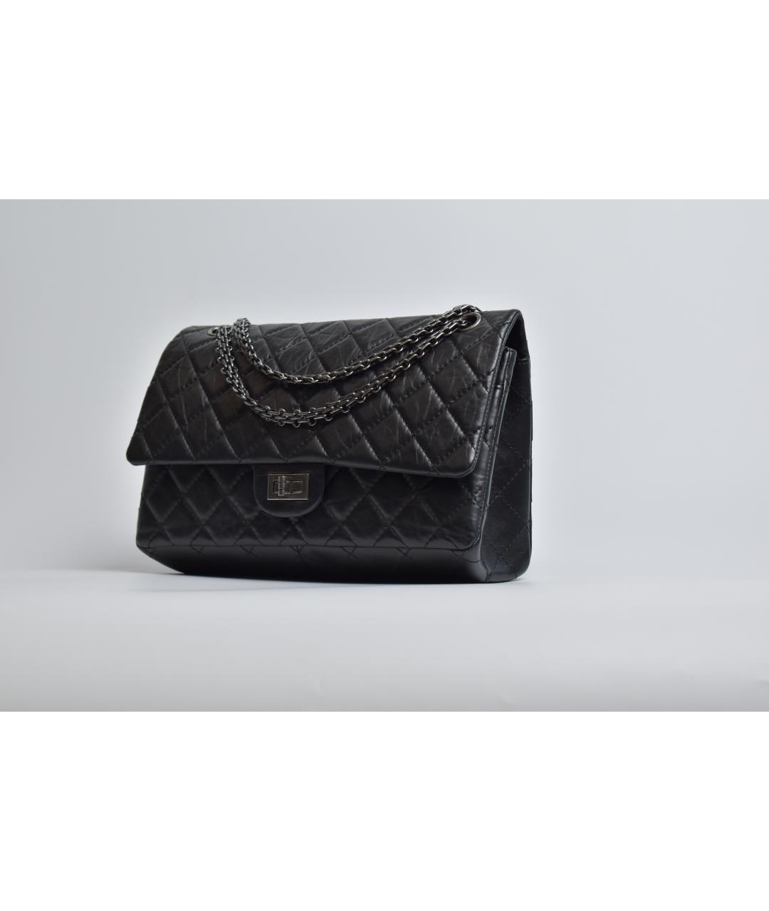 CHANEL Черная кожаная сумка через плечо, фото 2