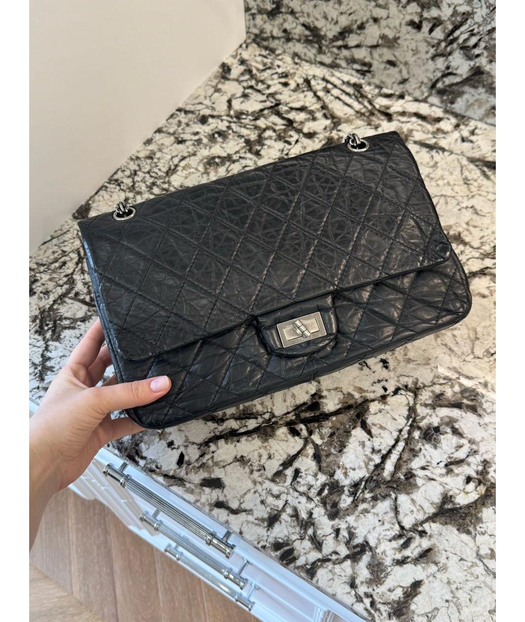 CHANEL Черная кожаная сумка через плечо, фото 7