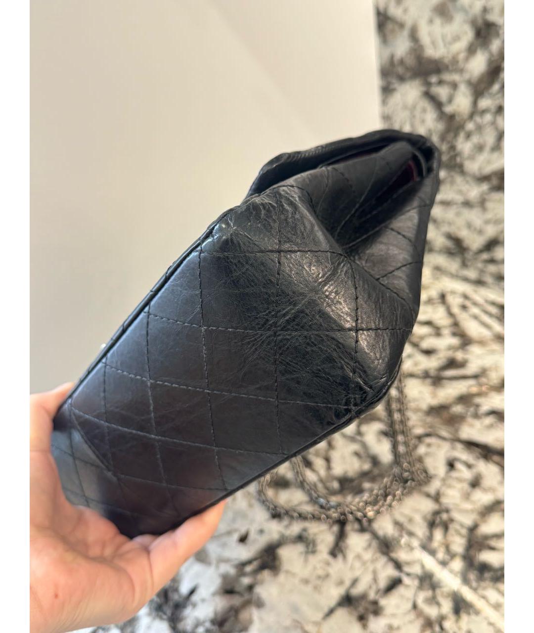 CHANEL Черная кожаная сумка через плечо, фото 6