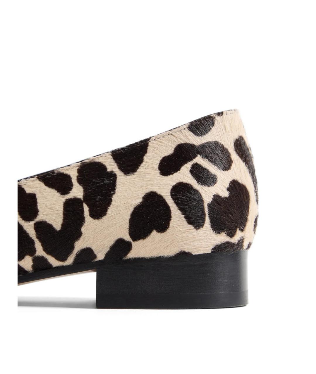 VALENTINO Коричневые кожаные балетки, фото 5