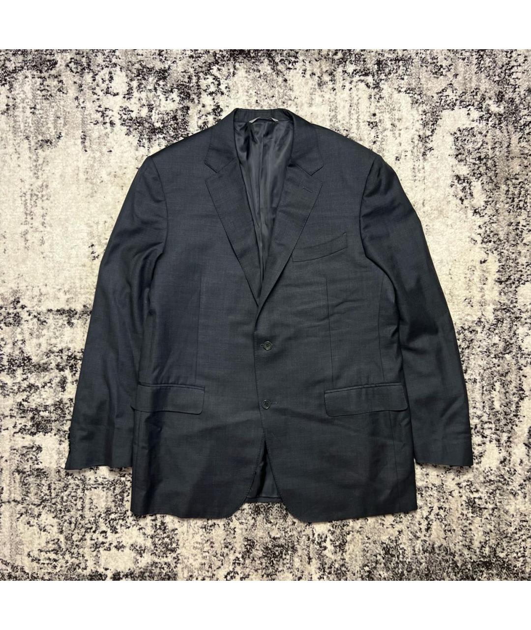 CANALI Антрацитовый шерстяной пиджак, фото 7