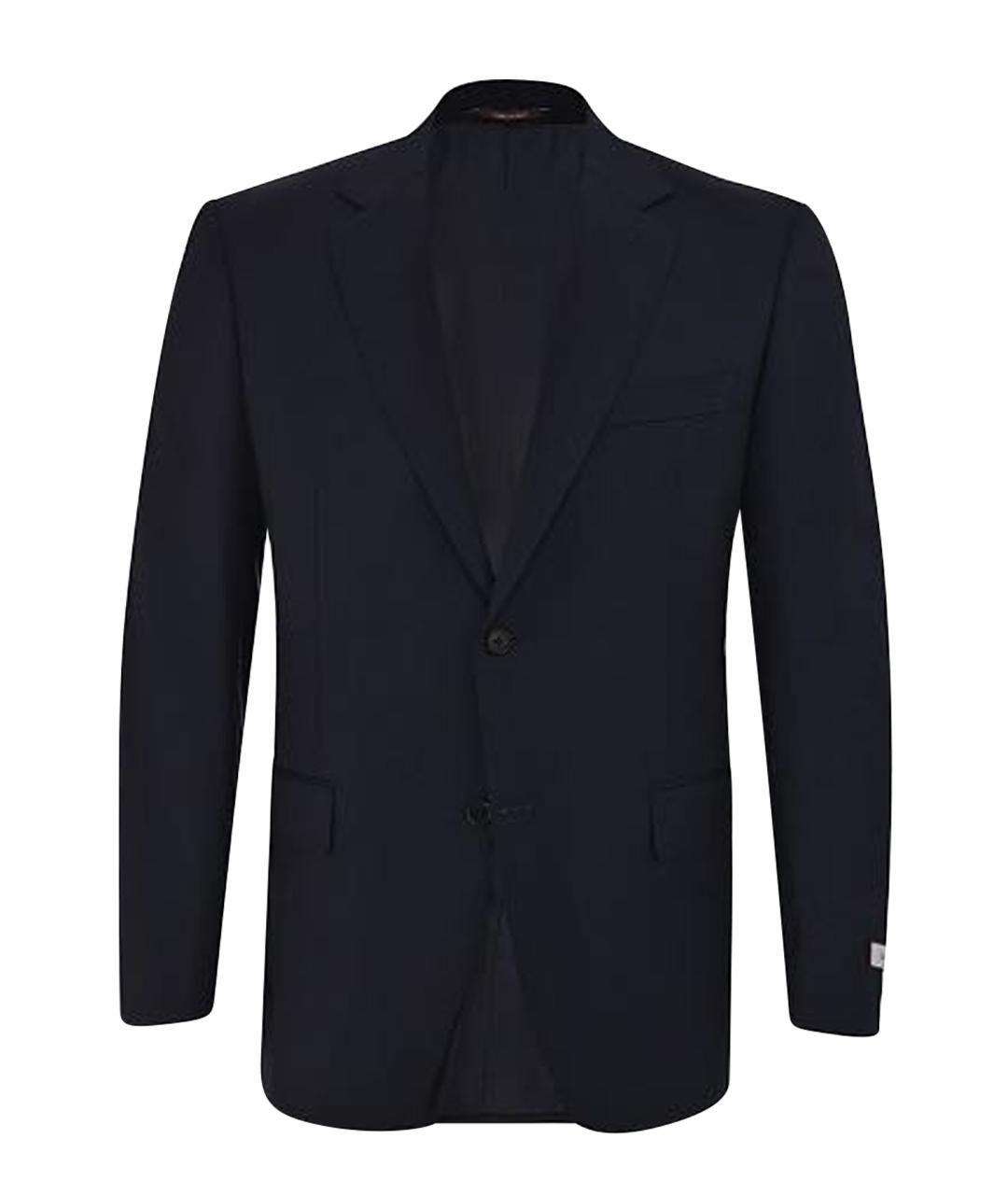 CANALI Антрацитовый шерстяной пиджак, фото 1