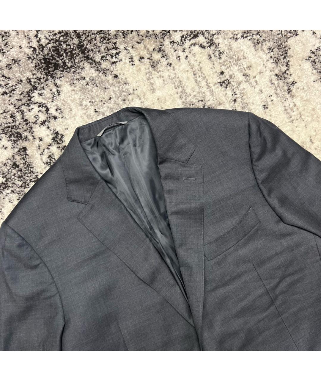 CANALI Антрацитовый шерстяной пиджак, фото 2