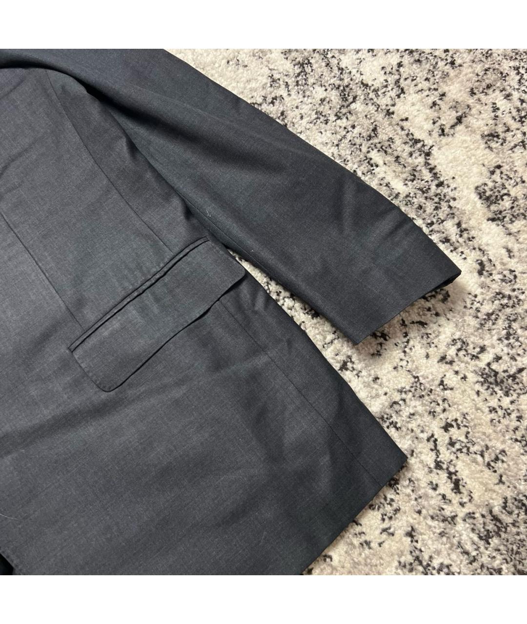 CANALI Антрацитовый шерстяной пиджак, фото 3