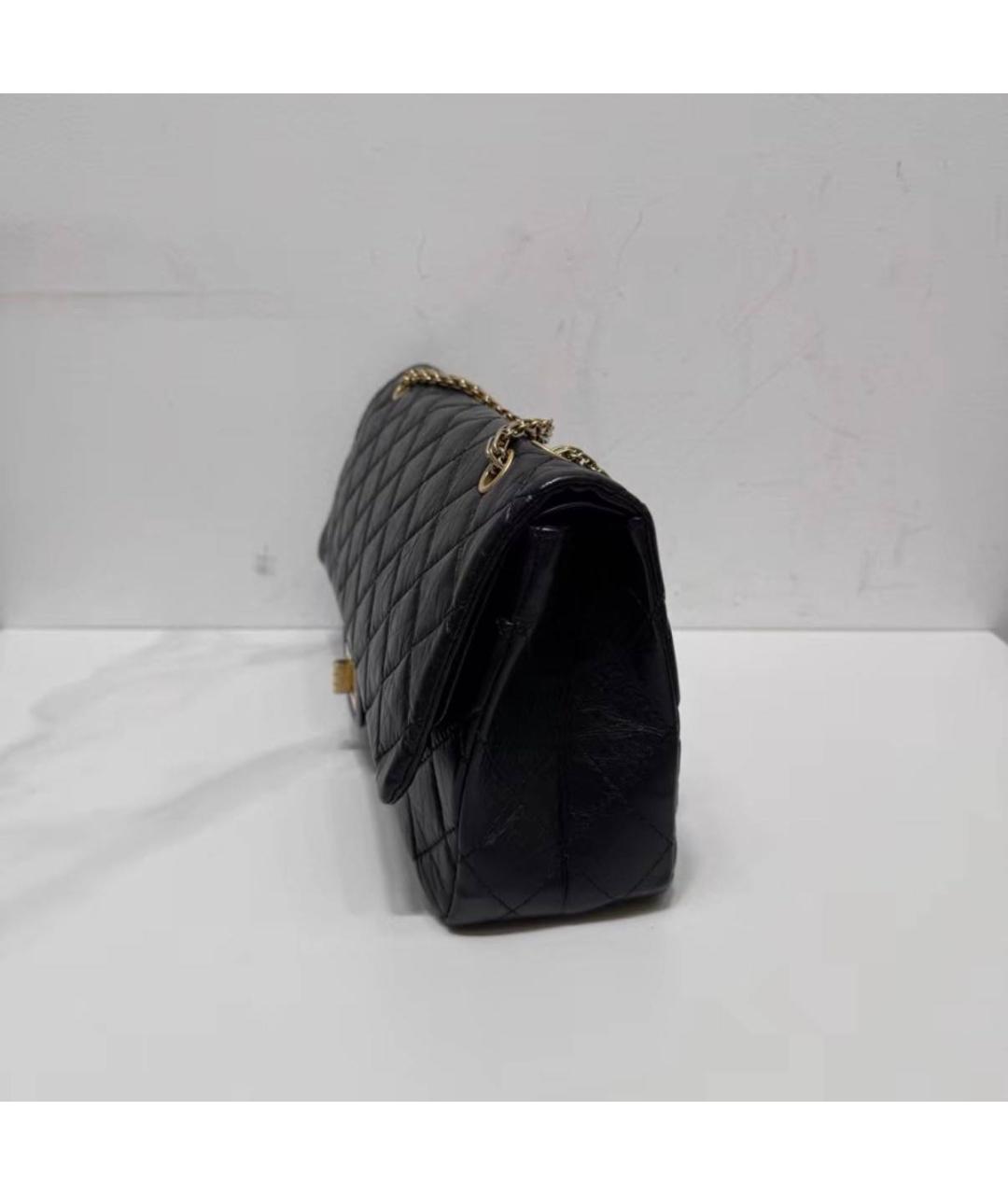 CHANEL Черная кожаная сумка через плечо, фото 8