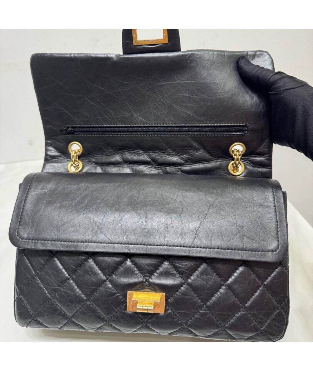 CHANEL Черная кожаная сумка через плечо, фото 6