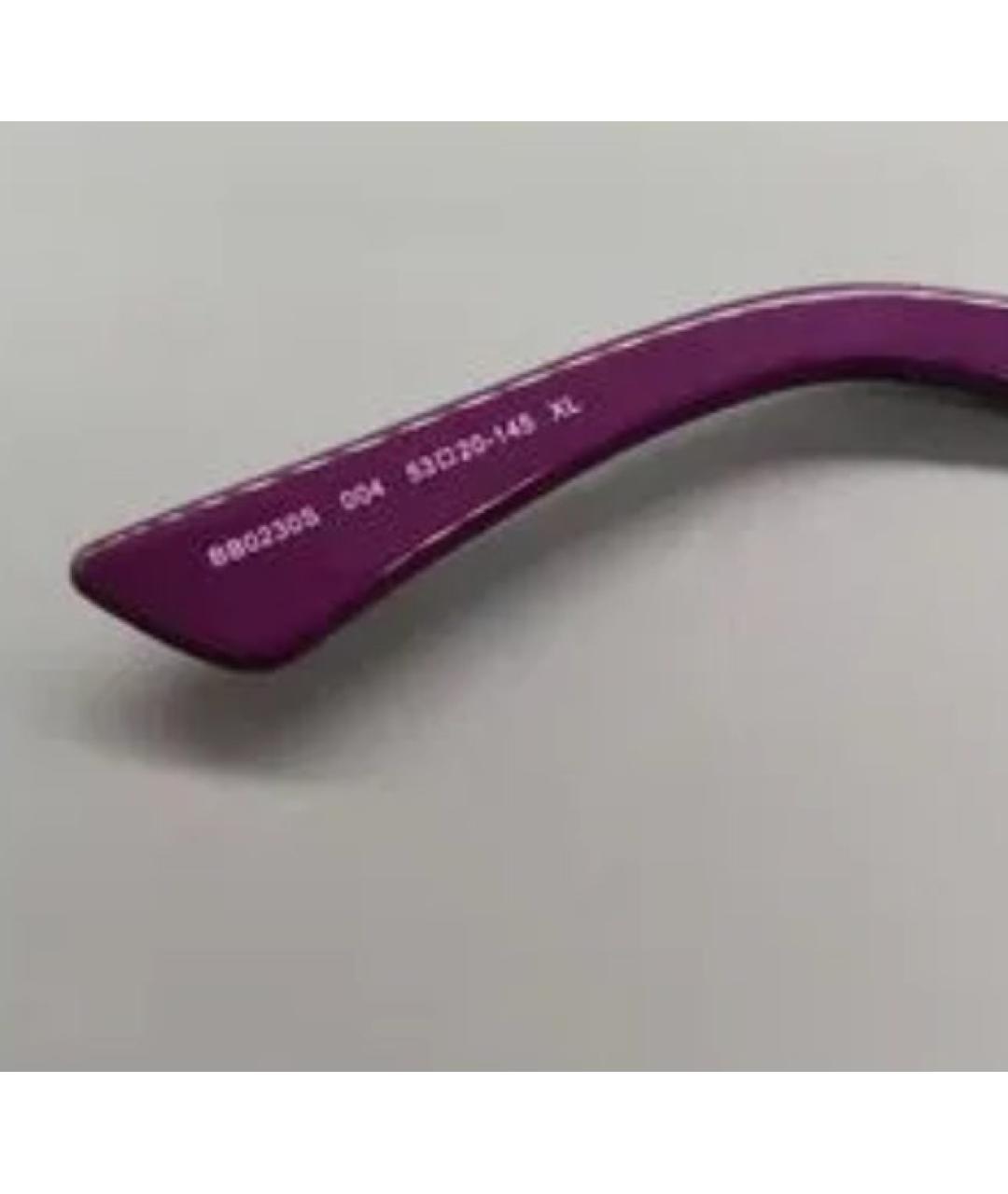 BALENCIAGA Фиолетовые пластиковые солнцезащитные очки, фото 3