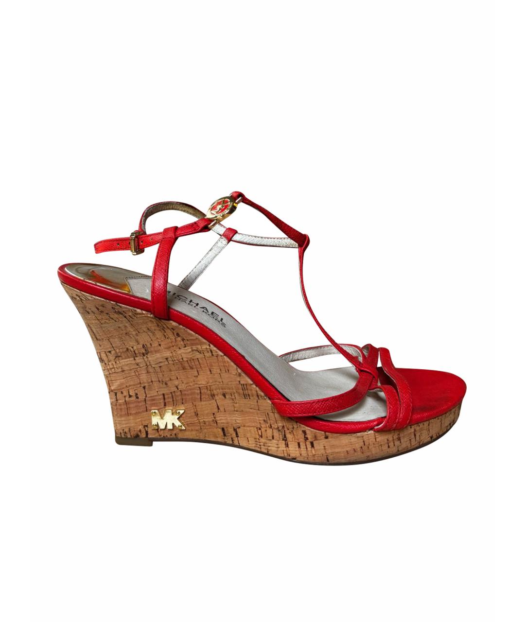 MICHAEL MICHAEL KORS Оранжевое босоножки, фото 1