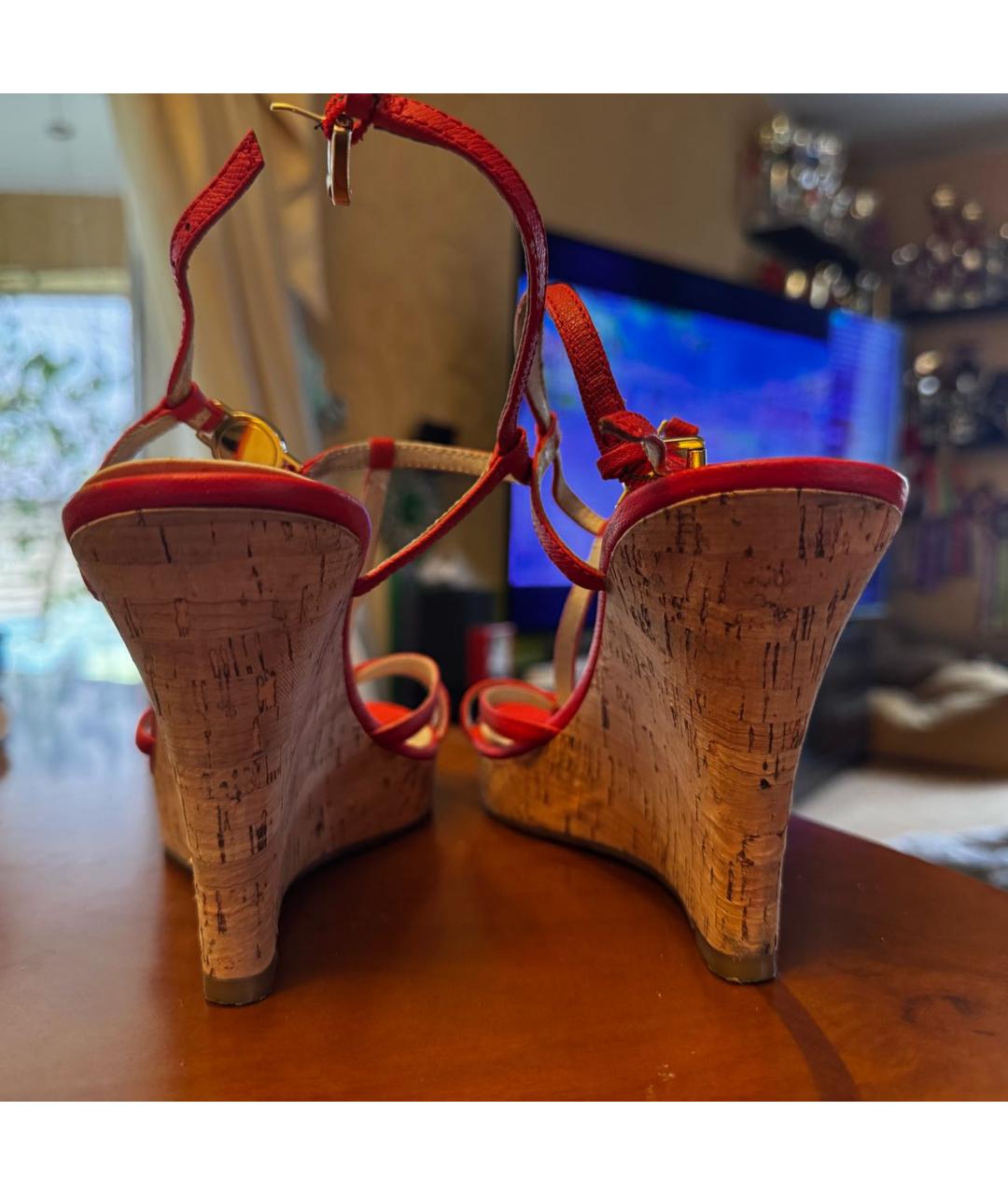 MICHAEL MICHAEL KORS Оранжевое босоножки, фото 4