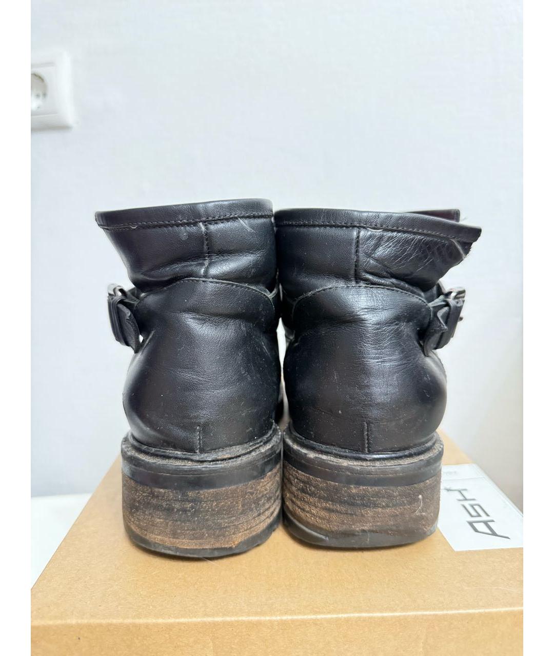 FENDI Черные кожаные ботинки, фото 2