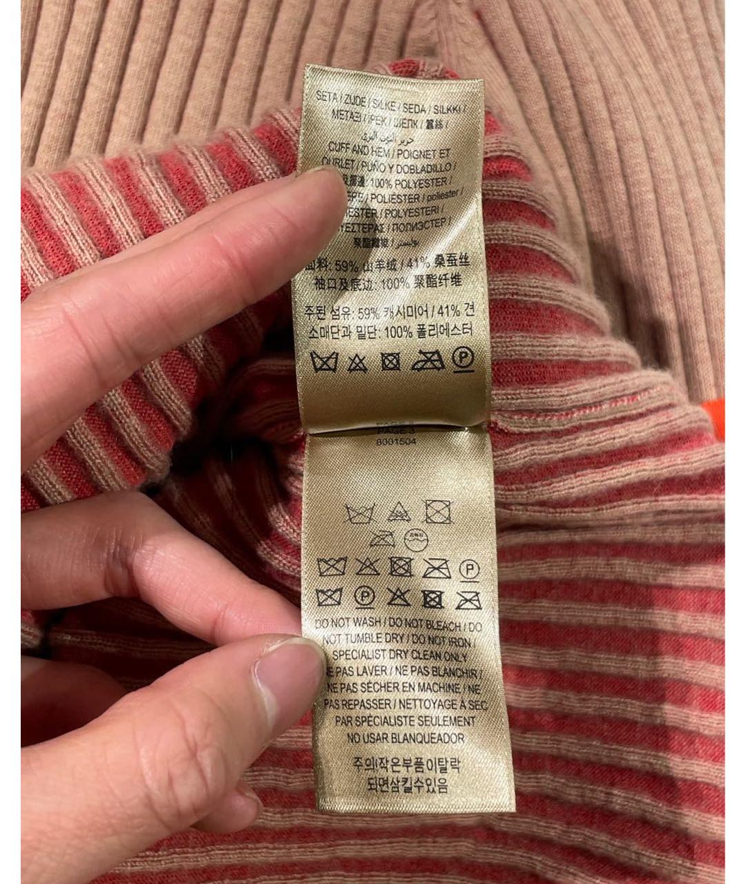 BURBERRY Коралловая кашемировая водолазка, фото 6