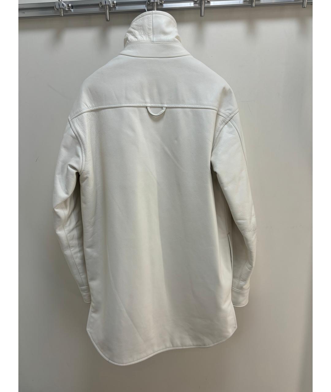 MAISON MARGIELA Белая кожаная куртка, фото 2