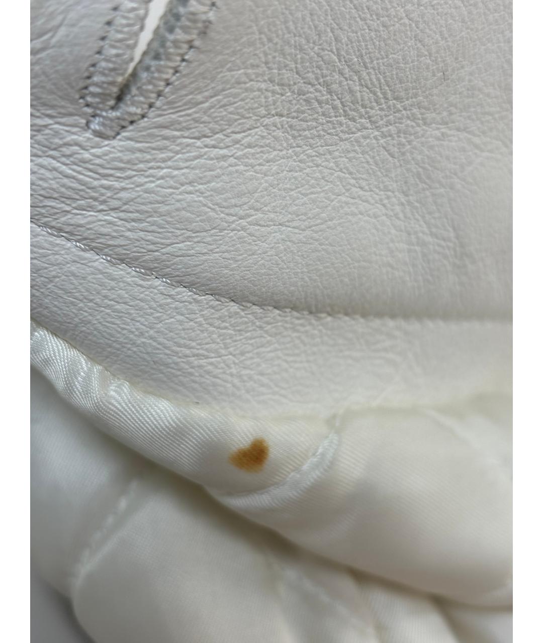 MAISON MARGIELA Белая кожаная куртка, фото 7