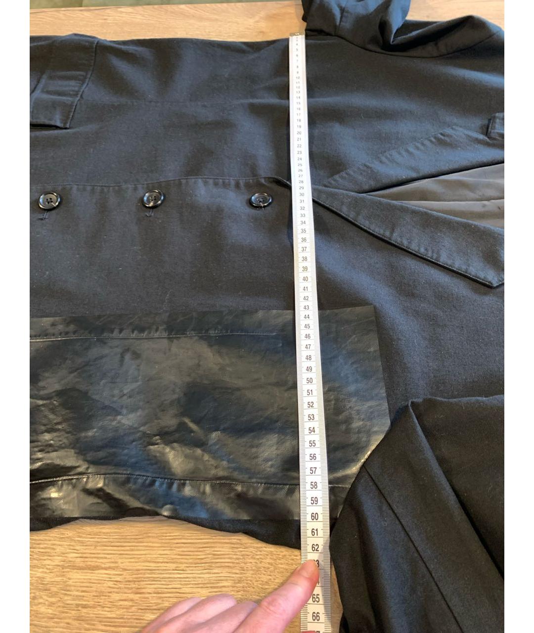 YOHJI YAMAMOTO Черный хлопковый пиджак, фото 8