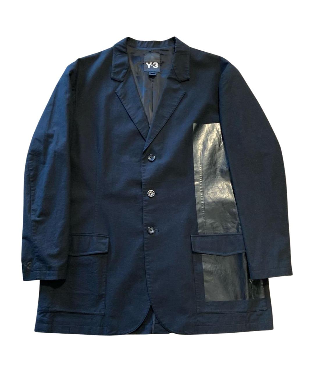 YOHJI YAMAMOTO Черный хлопковый пиджак, фото 1