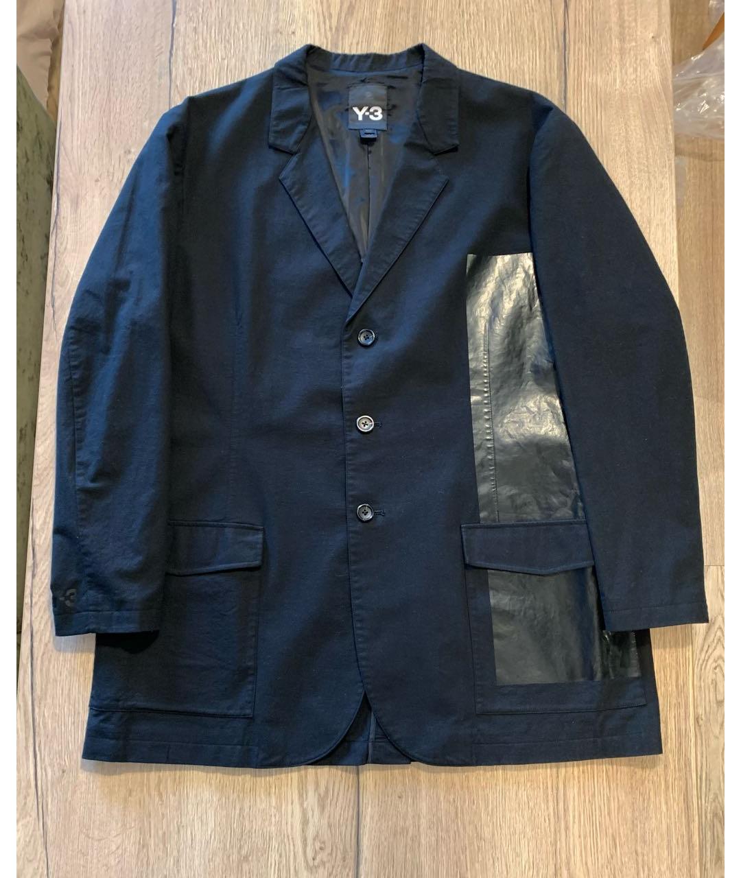 YOHJI YAMAMOTO Черный хлопковый пиджак, фото 9