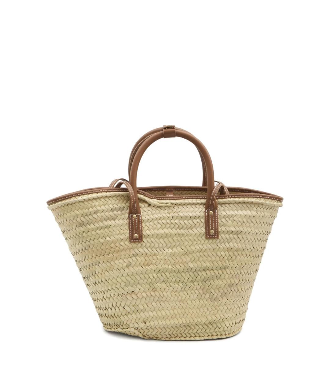 JACQUEMUS Бежевая пелетеная сумка тоут, фото 3