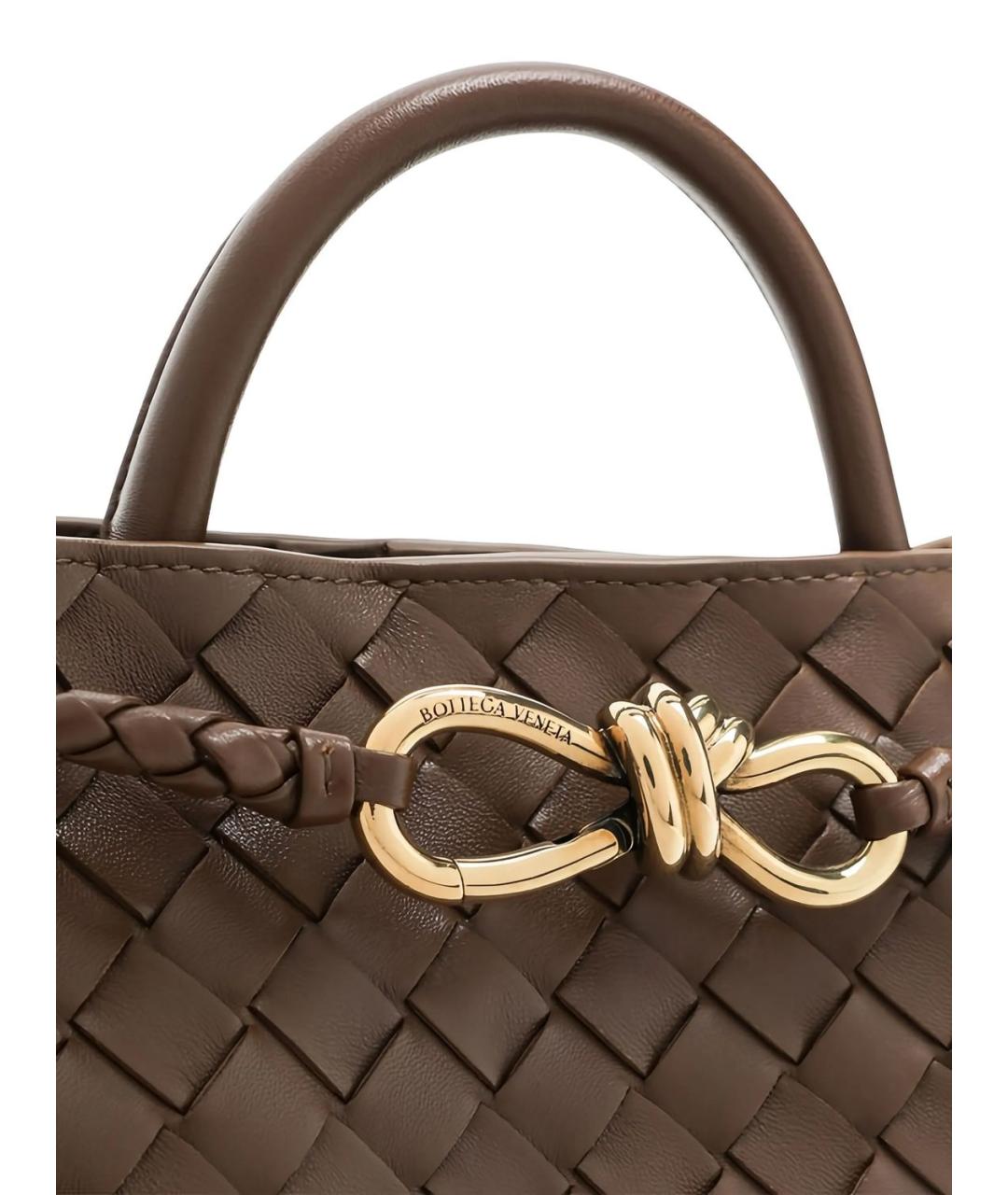 BOTTEGA VENETA Коричневая кожаная сумка тоут, фото 2