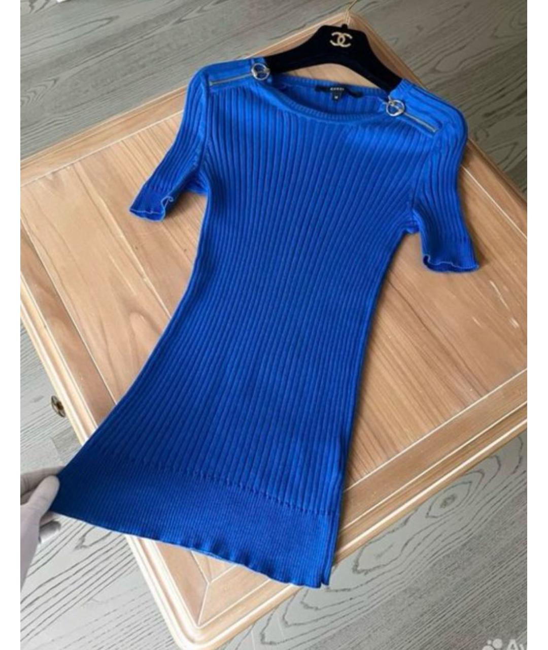 GUCCI Синий хлопковый джемпер / свитер, фото 2