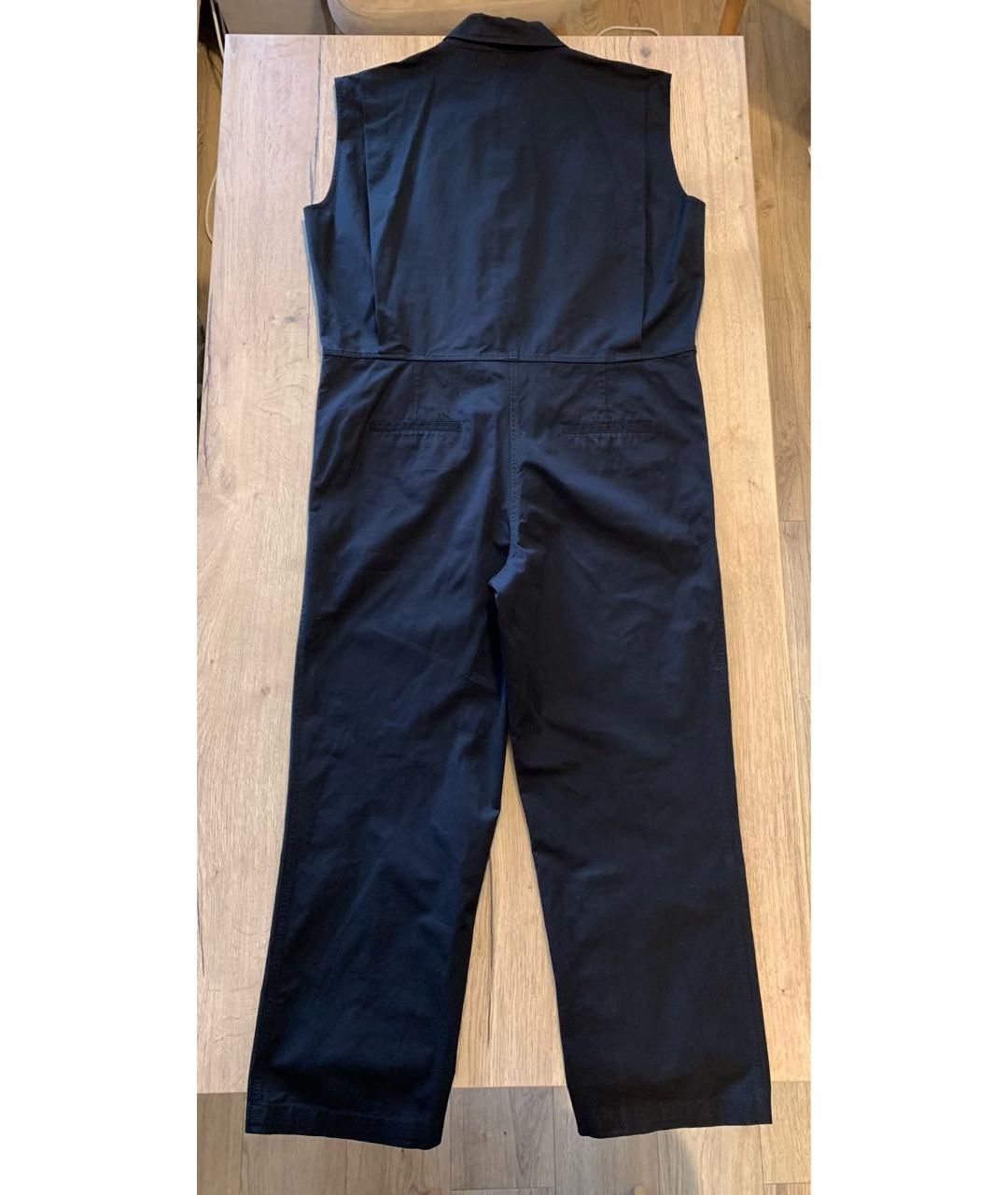 BOTTEGA VENETA Черный хлопковый комбинезон, фото 2