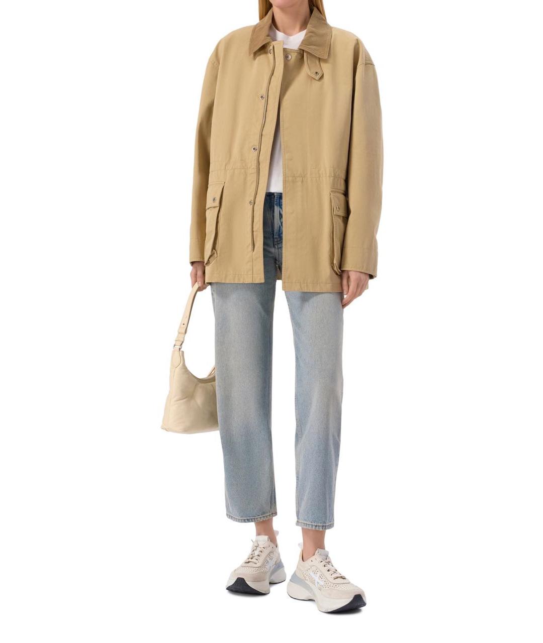 PREMIATA Бежевые кожаные кроссовки, фото 6