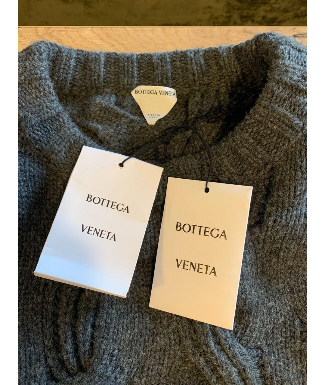 BOTTEGA VENETA Серый шерстяной джемпер / свитер, фото 3