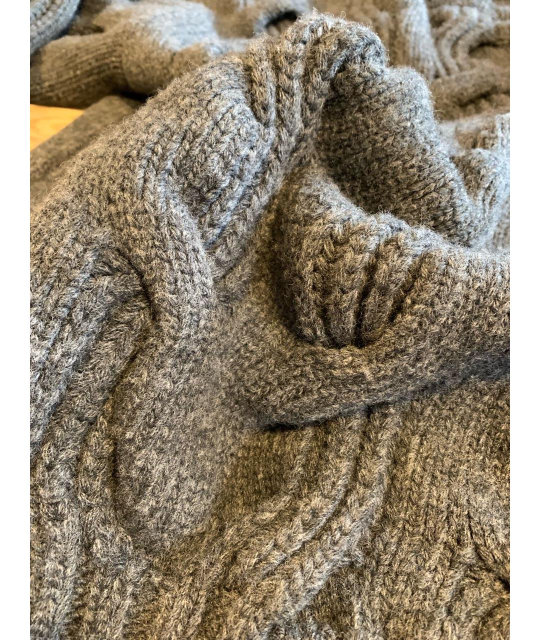 BOTTEGA VENETA Серый шерстяной джемпер / свитер, фото 6