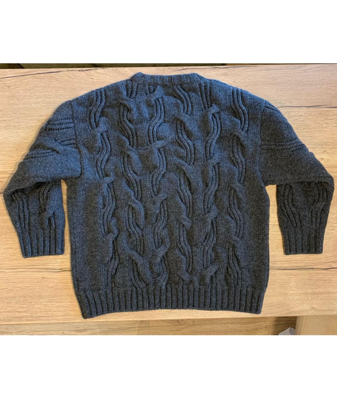 BOTTEGA VENETA Серый шерстяной джемпер / свитер, фото 2
